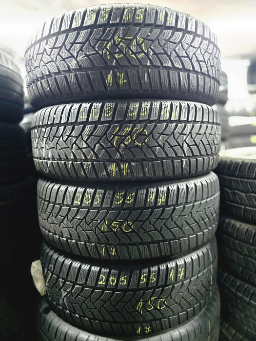 4x 205/55/17 M+S DUNLOP Stare excelentă