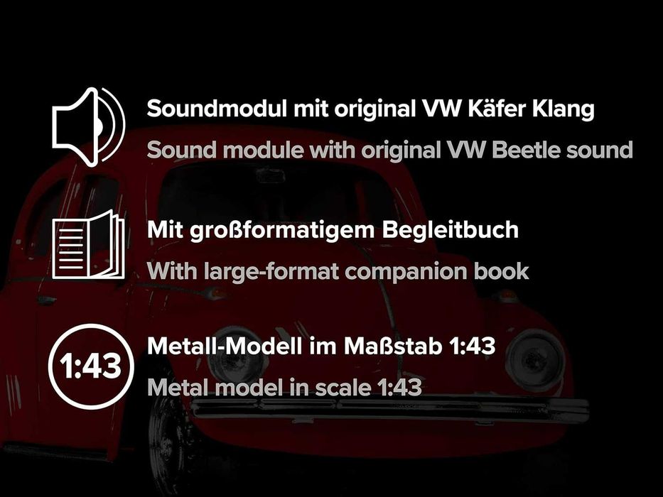 VOLKSWAGEN BEETLE фолксваген бийтъл 1:43 метална кола Коледен календар