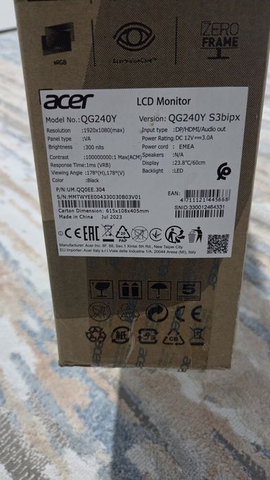 монитор Acer 23.8 180