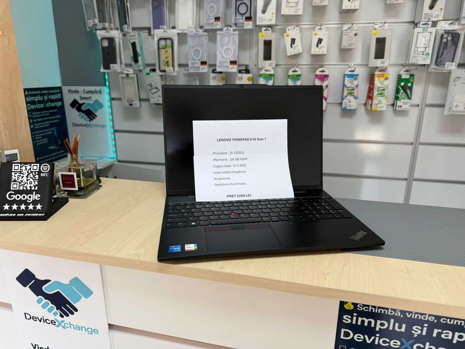Lenovo ThinkPad E16 Gen 1 i5-1335u , 24 GB , 512 SSD , IrisXe Graphics
