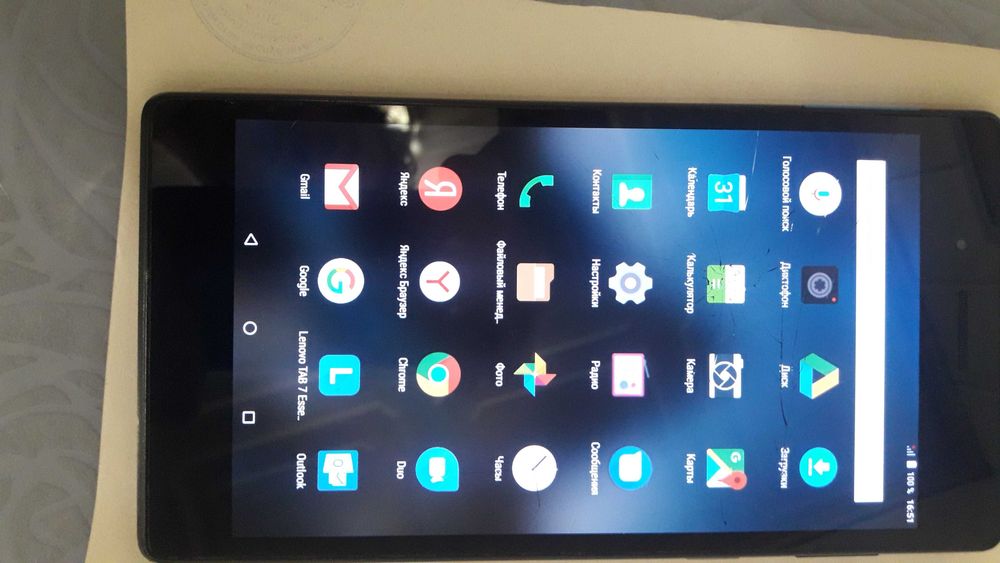 Планшет Леново 19 см.