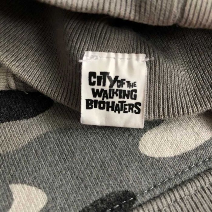 Hanorac Bape Grey Camo Shark Hoodie