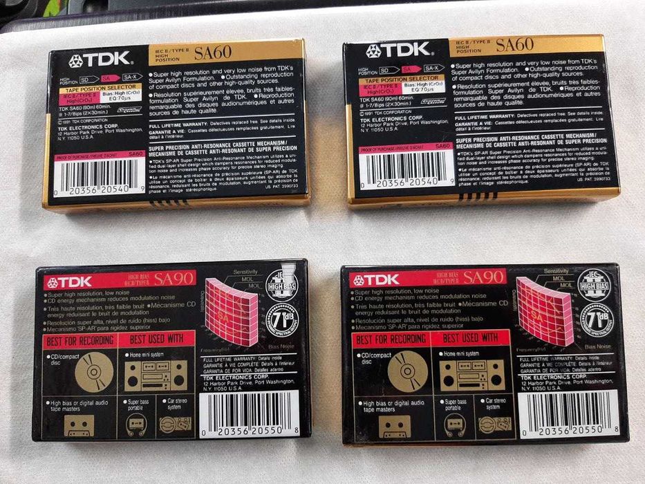 Аудио кассеты TDK, II тип 1991год