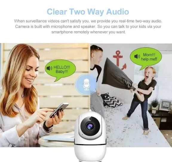 Камера бебефон въртяща се на 355 градуса , зарядно