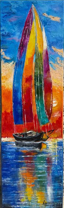 Pictura mare, tablou nou deosebit-VELIER- pictor roman consacrat