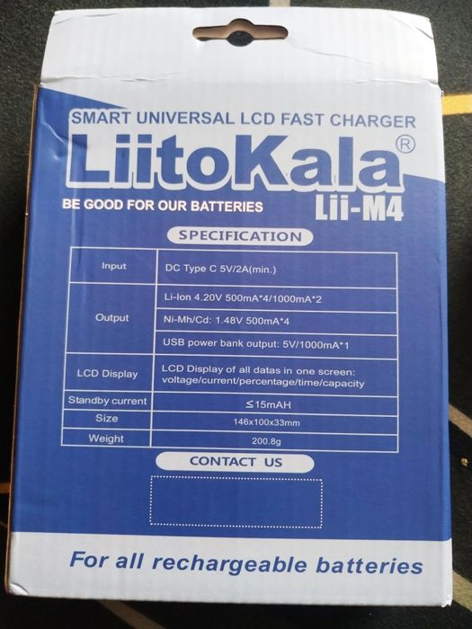 Incarcator Liitokala Lii-M4, 26650 18650, AAA NOU