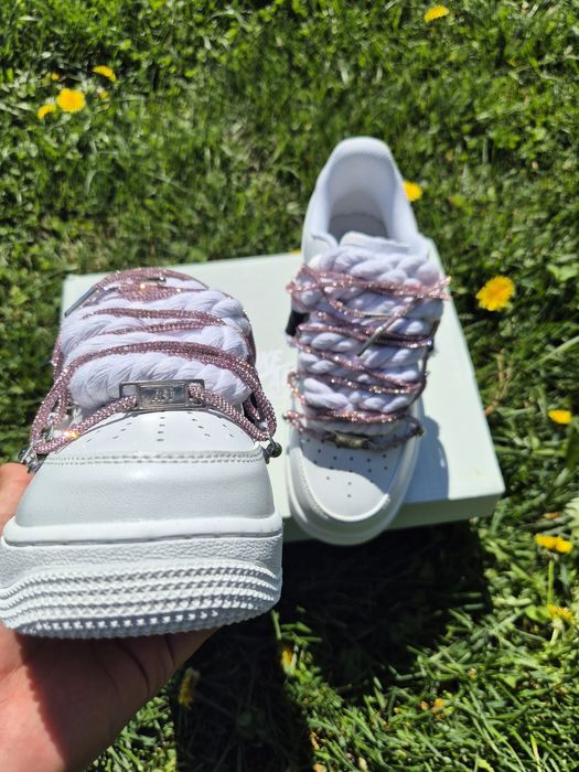 Nike air force 1 rope pink Swarovski