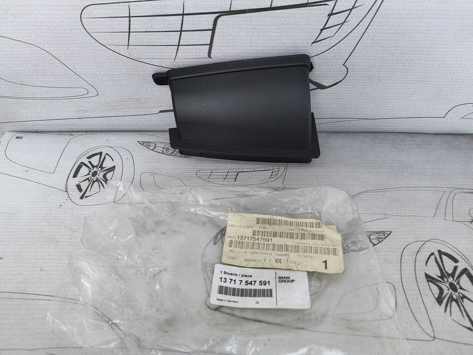Deflector / Ghidaj Aer Bara Față Dreapta BMW Seria 1 E81 E82 E87 E88 2012 / 2007-2014 Cod OEM 13717547591 (5C2)