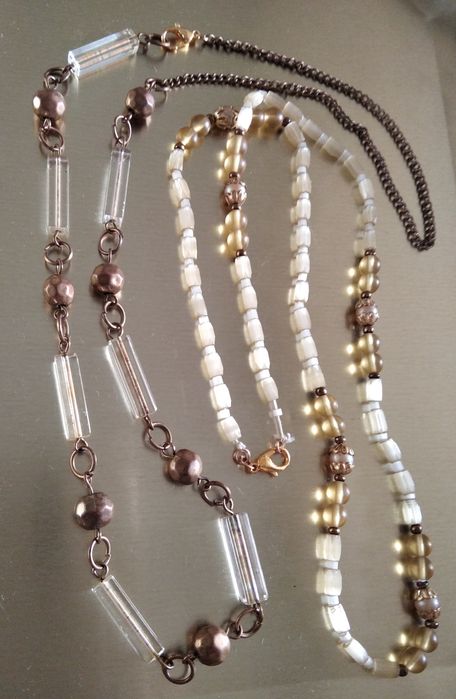 Винтажные чешские сатиновые бусы