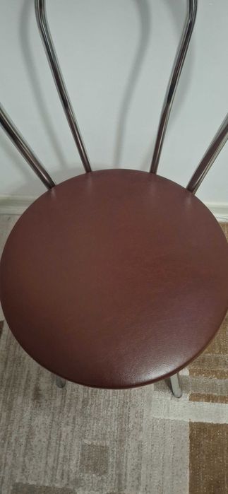 Set 4 scaune cromate pentru bucatarie