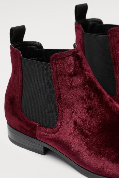 Ghete Chelsea Roșu-burgund H&M