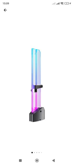 Suport gpu reglabil rgb cu bază magnetică din cauciuc