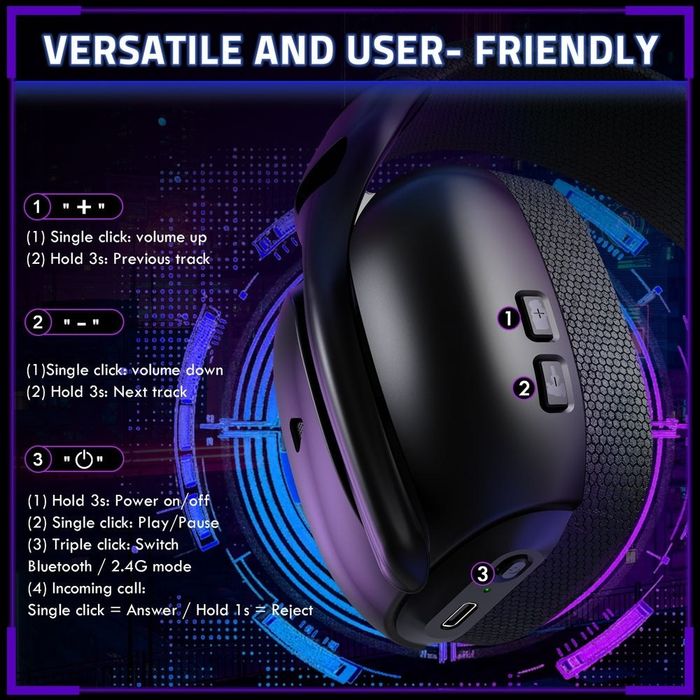 [НАУШНИК] Attack shark L90 Simsiz, Bluetooth, Simli  ulanish