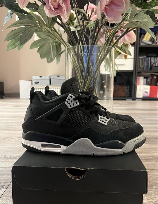 Jordan 4 black canvas