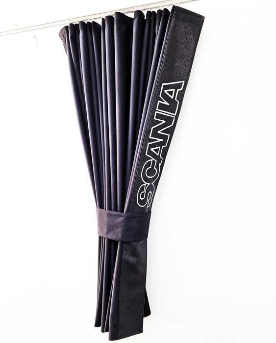 Пердета за камиони SCANIA. с кожена лента и кукички тип холандско чело