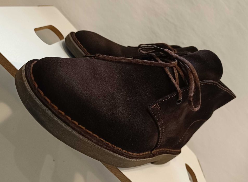 Ghete chukka 41 premium Clarks NOI piele naturala moale