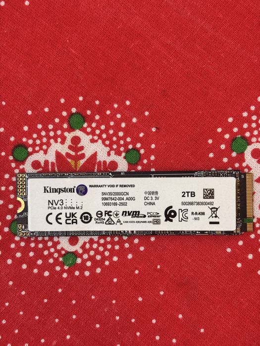 Продавам 2TB NVMe SSD Kingston NV3 – 2TB