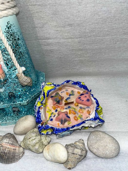 YU-GI Lumânare artizanală lucrată manual - Recipient ipsos unic