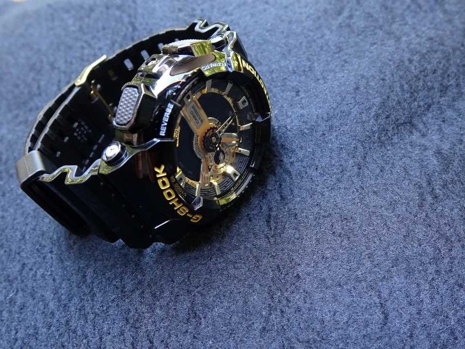 Ceas Sport Casio G-SHOCK GA-110 Black&Gold-NEGRU LUCIOS NOU 2025