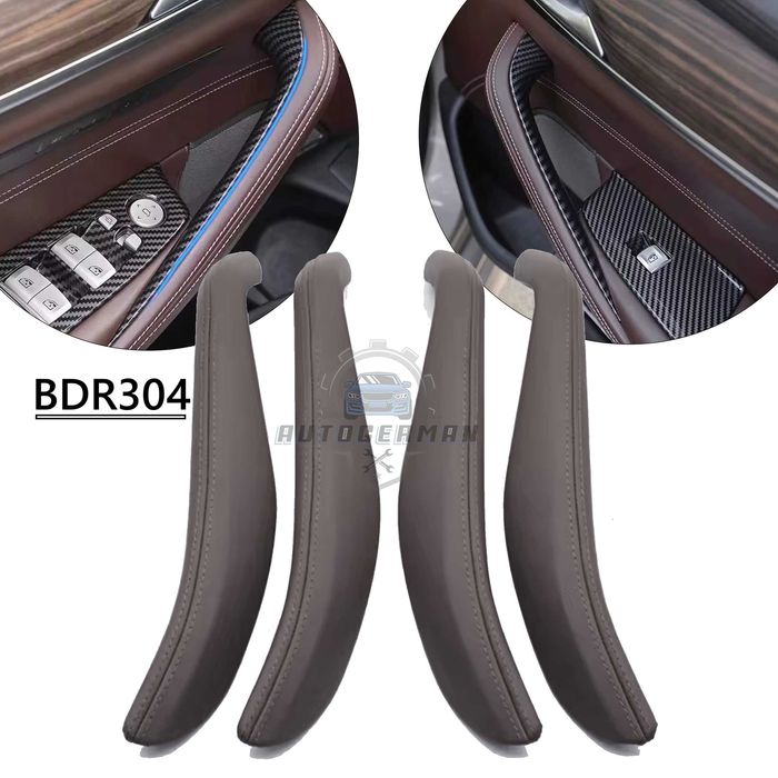 Комплект кожени капачета за BMW 5 серия G30 G31 G38 M5 F90, мока, 4бр