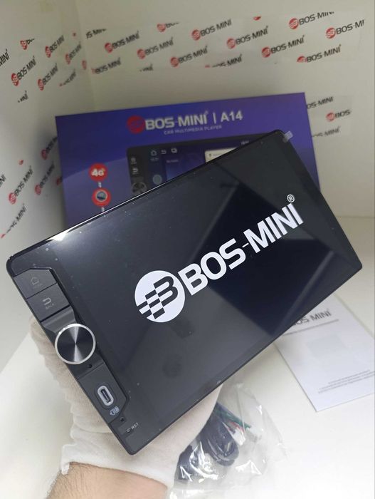 Android Manitor BOS A14 Android14 Multimedia – 8GB/128GB, Sim Kartaliy