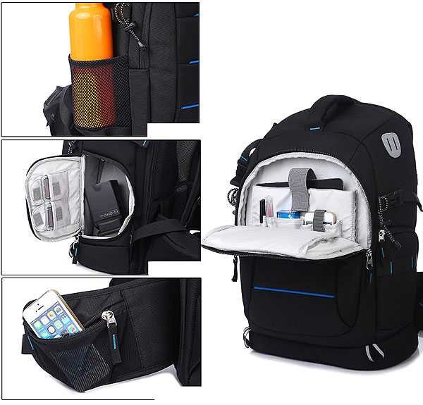 Фоторюкзак FlyLeaf Green Red Blue