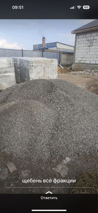 Щебень песок отсев чернозем