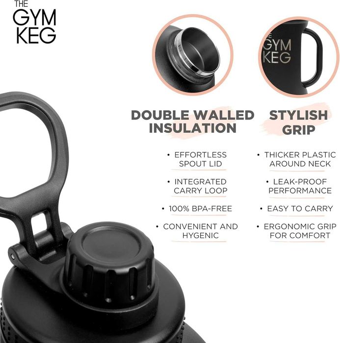 Термо бутилка Фитнес Спорт Туризъм Манерка Термос вода метална 2 литра