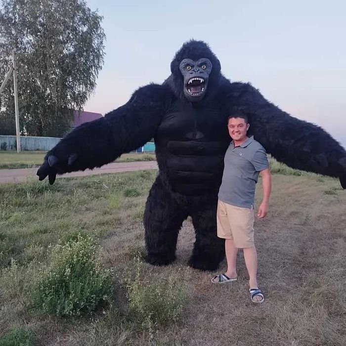 Гигантски надуваем Костюм на Мики маус Мини маус 1,9м за парти