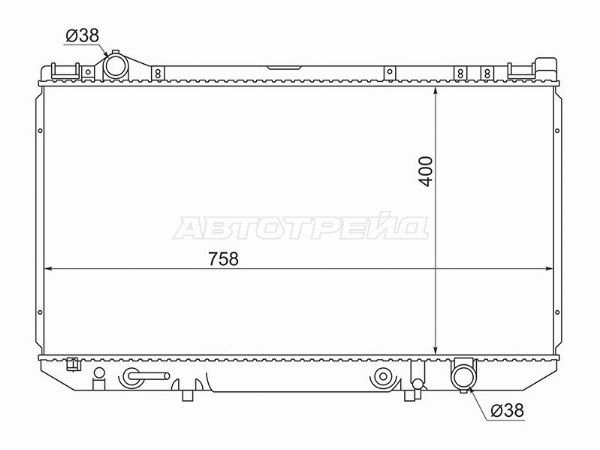 Радиатор Toyota Celsior