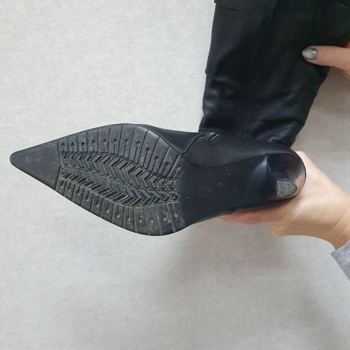 Сапоги кожаные б/у