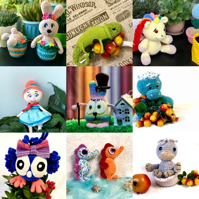 Вязаные игрушки для деток