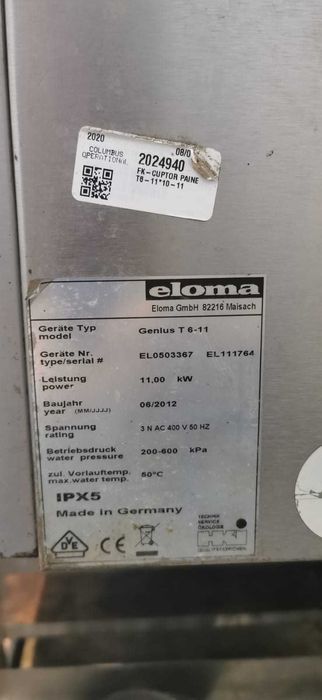 Cuptor Paine Pizza Covrigi Carne Eloma Genius T