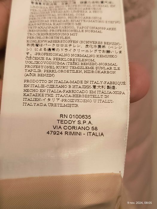 Palton Rinascimento roz pudra