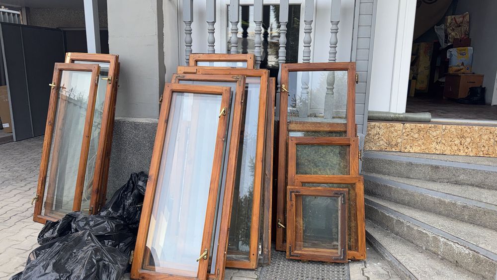 Окна из сосны со стеклами самовывоз срочно