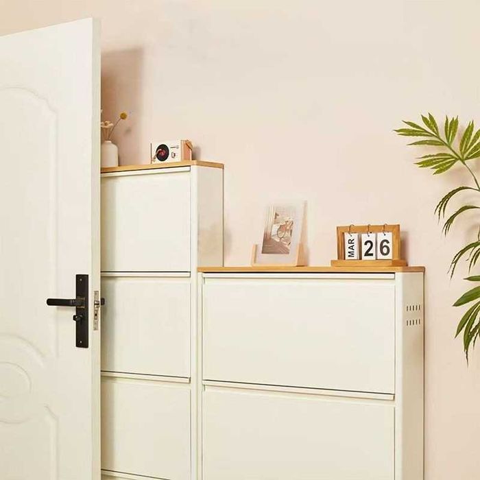 Настенная обувница/тонкий металлический дизайн/сглаженные края