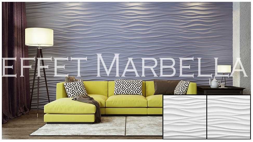 Декоративни 3D панели - 3д гипсови панели, облицовки за стени 0088