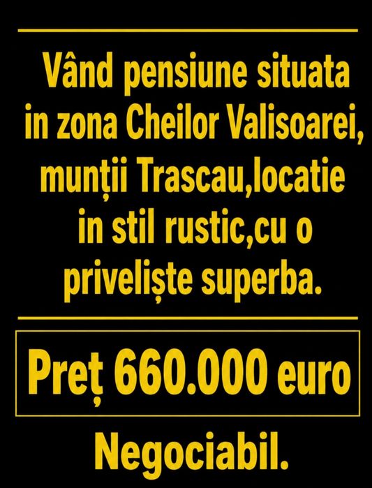 Vânzare pensiune