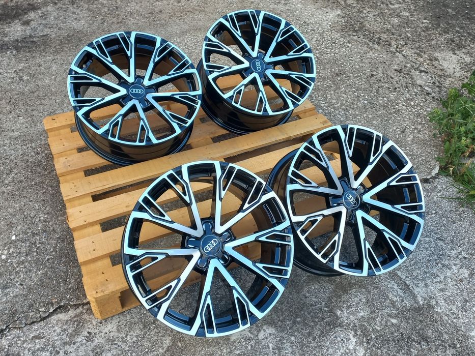 18"Audi Black Polish 8ж ет35 А3 А4 А5 А6 А7 А8 Q3 Q5 Чисто Нови.
