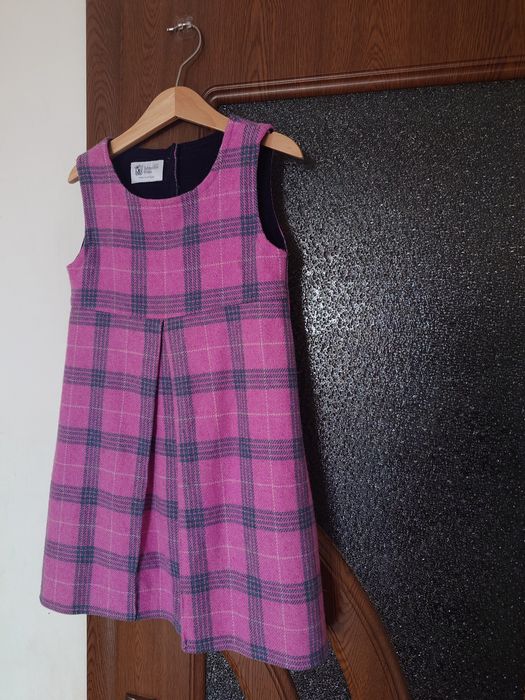 Детска рокля сукман 100% вълна 116см, 6 години