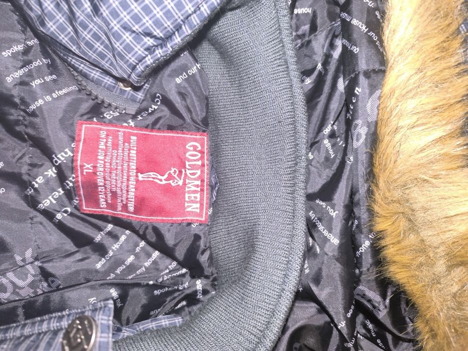 Зимно яке със пухена качулка