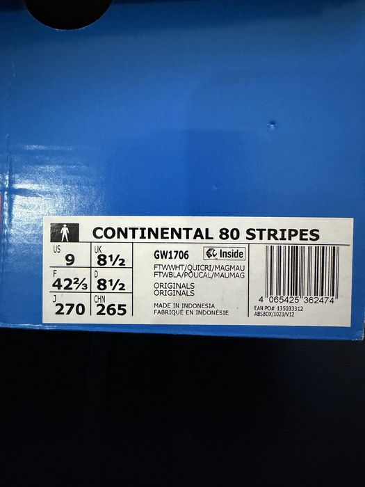 Adidasi adidas continetal 80 stripes nr 42,5