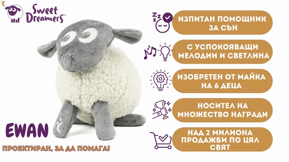Помощник за сън Ewan deluxe dream sheep