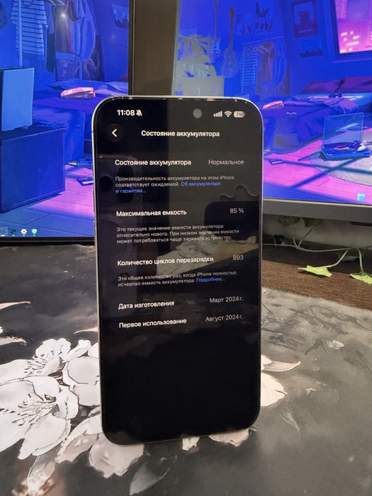Iphone 15 pro max 85% акб 256gb в хорошем состоянии