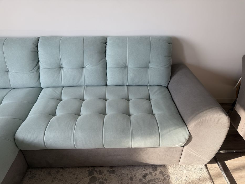 Coltar extensibil – gri & turcoaz – stare foarte buna