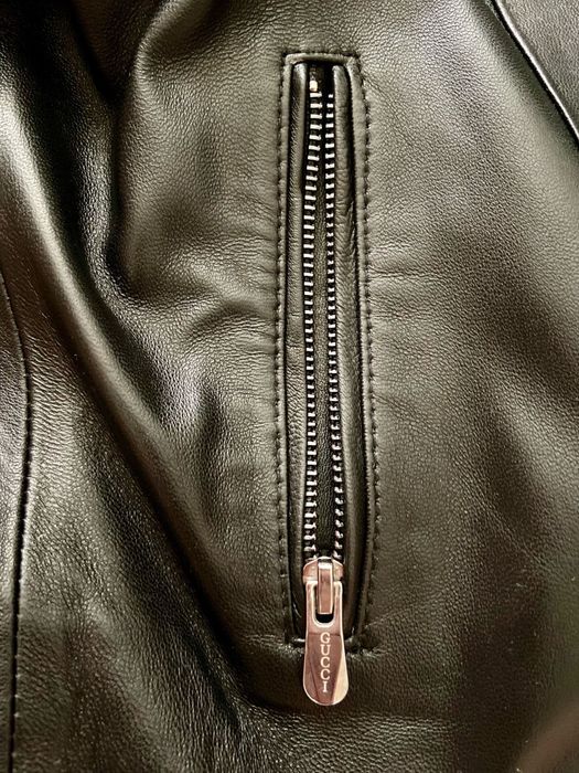 Jachetă Gucci din piele naturală