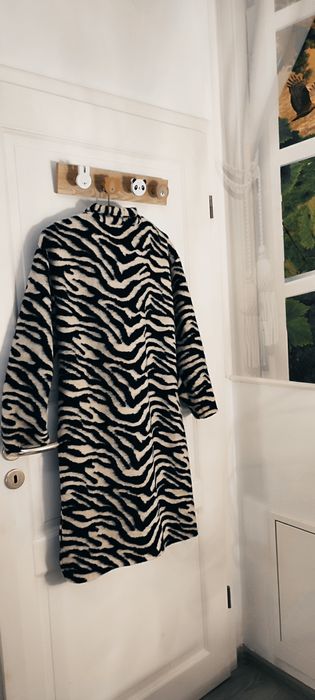 Pardesiu/blazer boho Zebra Print, mărime M-L, 100%bumbac