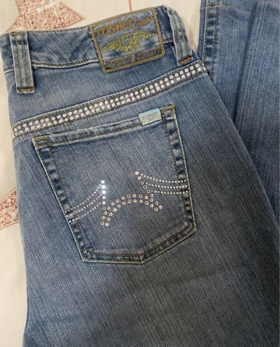Rosner jeans with rhinestones mid waist