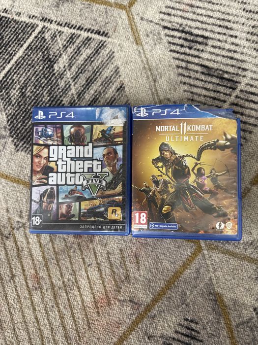 Продам игры ps4 GTA V MK11