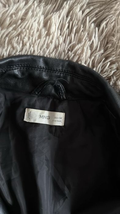 Кожено яке Mango естествена кожа - 152 см /11-12 години/